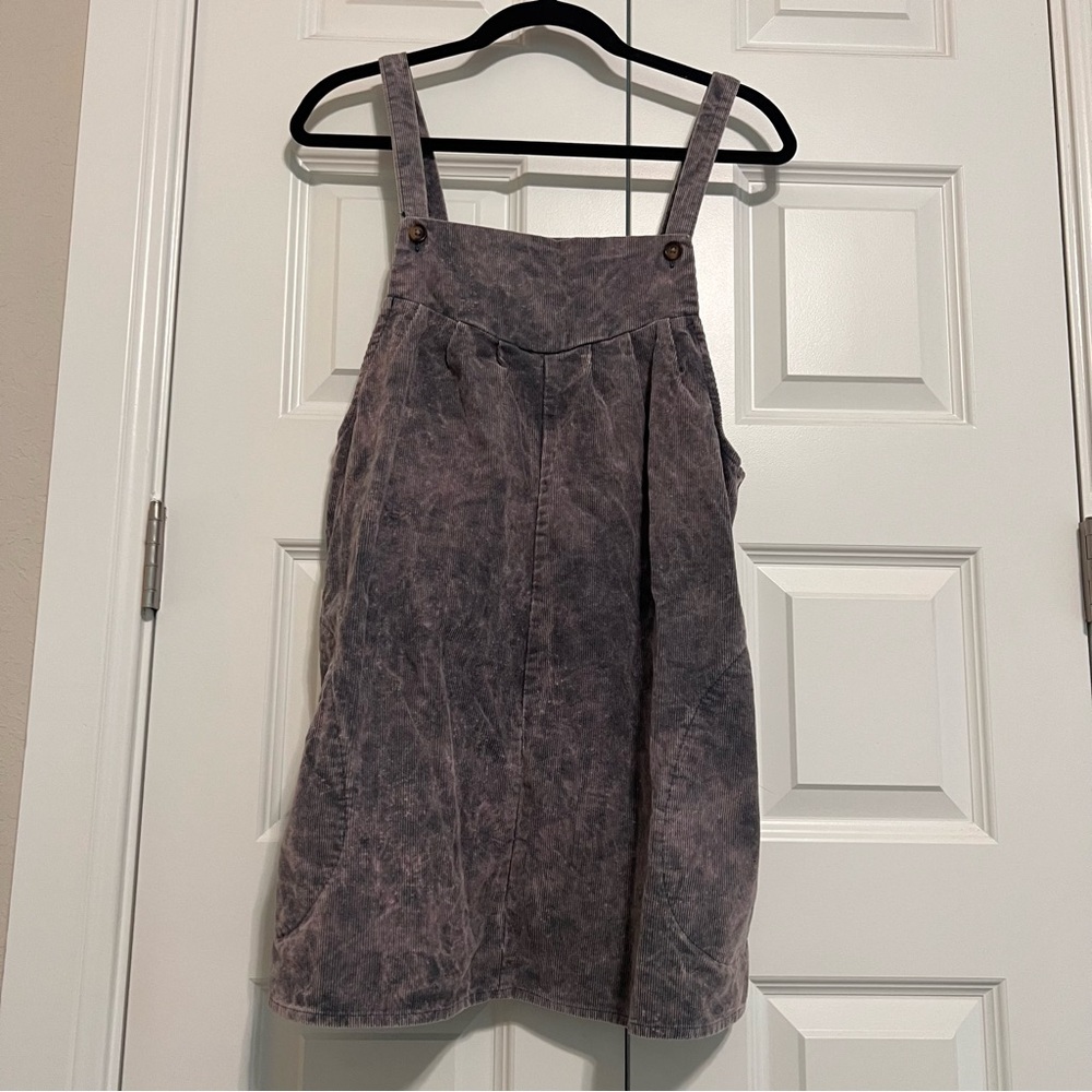 Urban Renewal Heather Corduroy Overall Mini Dress